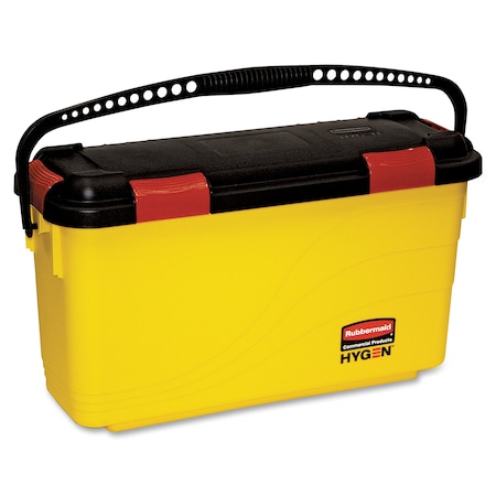 Rubbermaid Commercial Hygen Charging Bucket, 13.6" H, Yellow RCPQ95088YWCT